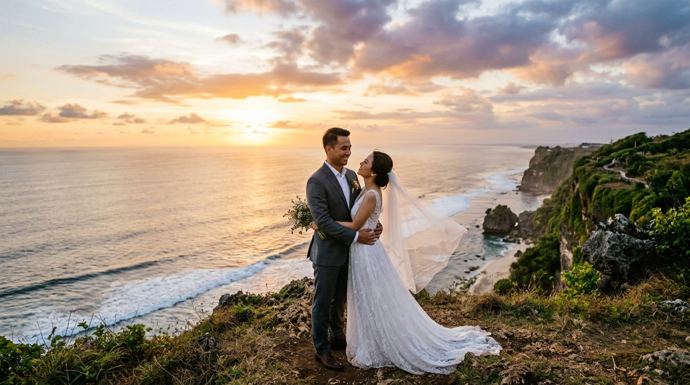 Golden Hour Sunset Romance